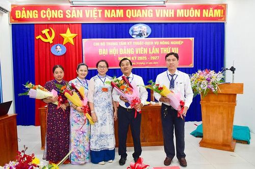 Đại hội đảng viên Trung tâm Kỹ thuật - Dịch vụ nông nghiệp An Giang