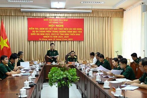 Ban Chỉ đạo thực hiện các chương trình mục tiêu quốc gia Bộ Quốc phòng làm việc tại An Giang