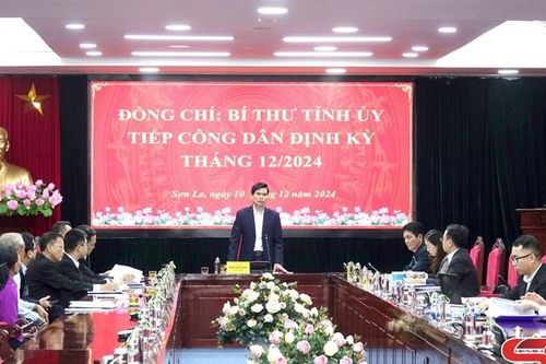 Đồng chí Bí thư Tỉnh ủy tiếp công dân định kỳ tháng 12/2024