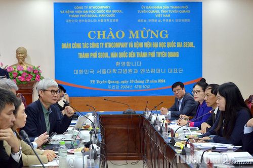 Đoàn công tác của Công ty NTHCompany và Bệnh viện Đại học Quốc gia Seoul, Hàn Quốc thăm và làm việc tại thành phố Tuyên Quang