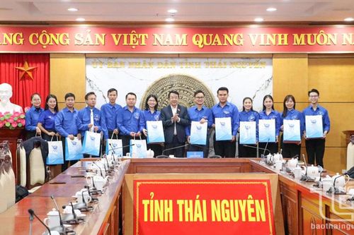 Gặp mặt Đoàn đại biểu tỉnh Thái Nguyên tham dự Đại hội Hội Liên hiệp Thanh niên toàn quốc