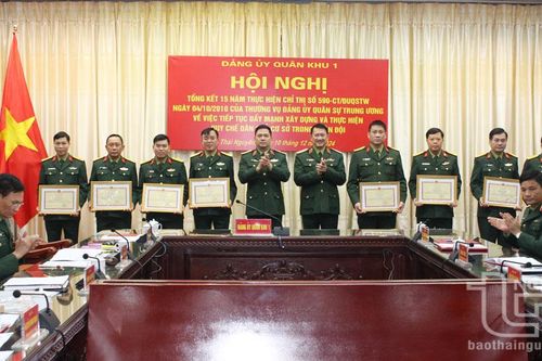 Quân khu 1: Tiếp tục đẩy mạnh xây dựng và thực hiện quy chế dân chủ cơ sở
