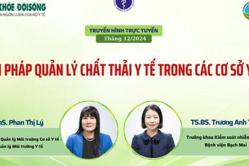 Truyền hình trực tuyến: Giải pháp quản lý chất thải y tế trong các cơ sở y tế