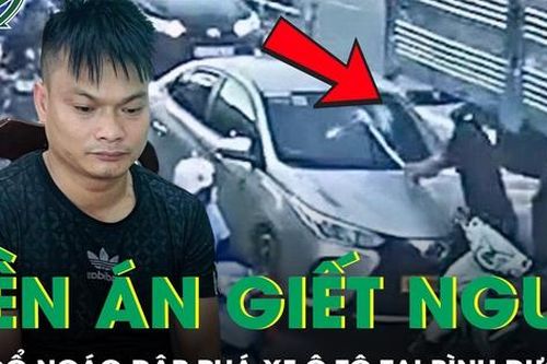 Kẻ ngổ ngáo đập phá xe ô tô sau va chạm có tiền án giết người