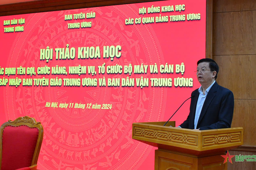 Hội thảo khoa học sáp nhập Ban Tuyên giáo Trung ương và Ban Dân vận Trung ương