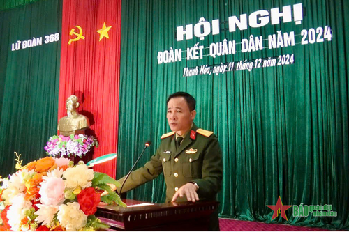 Lữ đoàn Pháo binh 368 tổ chức hội nghị đoàn kết quân dân năm 2024