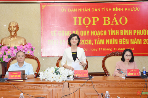 Bình Phước thông tin về công bố quy hoạch