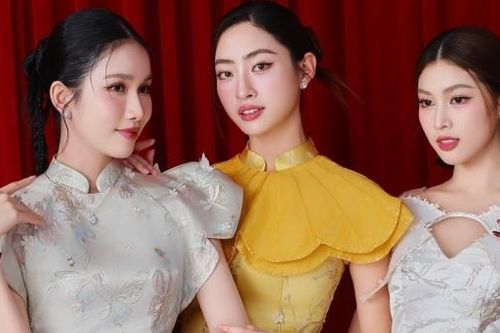 Hoa hậu Lương Thùy Linh đọ dáng đỉnh cao cùng Á hậu Phương Anh, Ngọc Thảo
