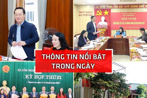 Nghệ An: Thông tin nổi bật ngày 11/12