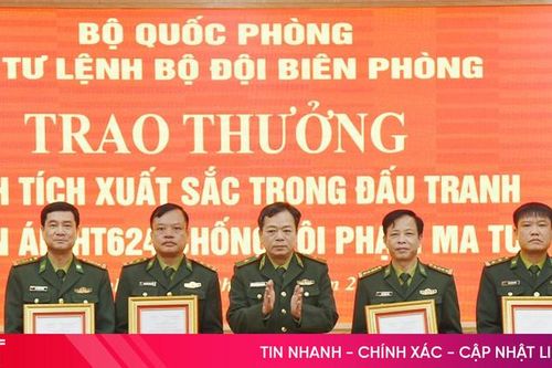 Trao thưởng cho BĐBP Hà Tĩnh về đấu tranh chuyên án ma túy HT624