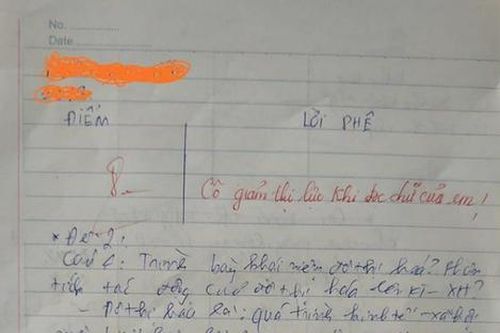 Cô giáo 'giảm thị lực' sau khi chấm điểm, dân tình nhìn bài của học trò lập tức đồng cảm