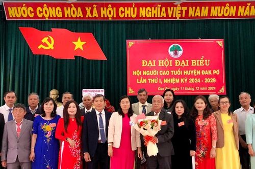 Đại hội đại biểu Hội Người cao tuổi huyện Đak Pơ lần thứ nhất