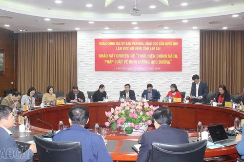 Đoàn công tác Ủy ban Văn hóa, Giáo dục của Quốc hội làm việc với UBND tỉnh Lào Cai