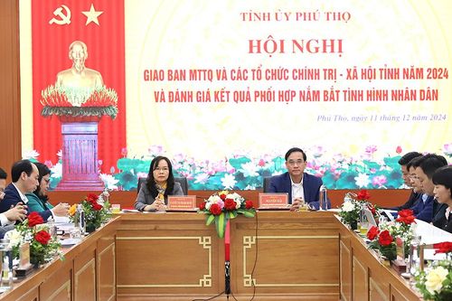 Giao ban Mặt trận Tổ quốc và các tổ chức chính trị- xã hội tỉnh năm 2024