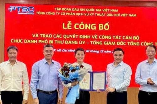 Ông Trần Hồ Bắc được bổ nhiệm làm Tổng giám đốc PTSC