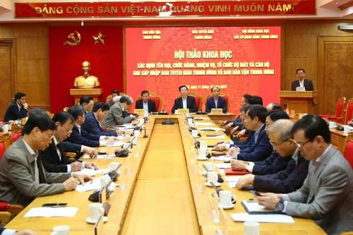 Hội thảo khoa học về sáp nhập Ban Tuyên giáo Trung ương và Ban Dân vận Trung ương