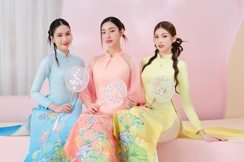 Hoa hậu Lương Thùy Linh, Á hậu Phương Anh, Ngọc Thảo đọ sắc với áo dài