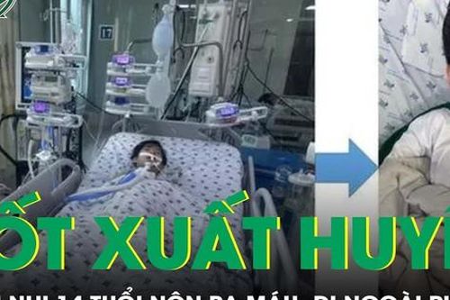 Nôn ra máu, đi ngoài phân màu đen vì sốt xuất huyết