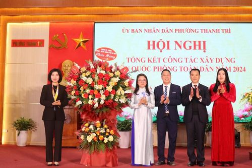 Quận Hoàng Mai tổ chức thành công 'hội nghị điểm' công tác quân sự, quốc phòng