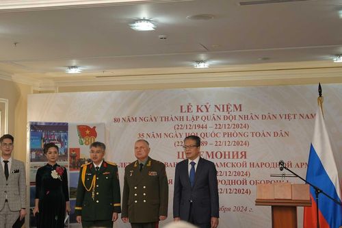 Kỷ niệm 80 năm ngày thành lập Quân đội Nhân dân Việt Nam tại LB Nga