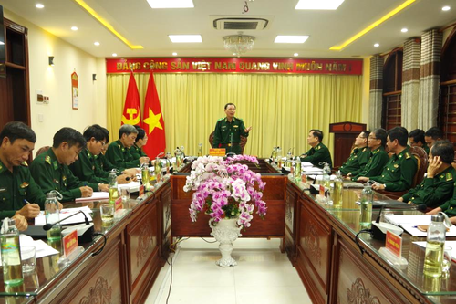 Thiếu tướng Hoàng Hữu Chiến thăm, làm việc tại Bộ Chỉ huy BĐBP Quảng Ngãi