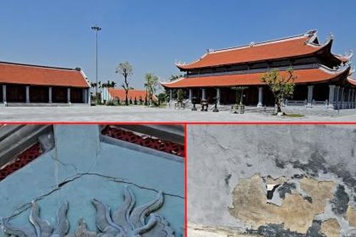 TX. Quế Võ (Bắc Ninh): Dự án khu đền thờ Nguyễn Cao trị giá trăm tỷ có dấu hiệu thi công ẩu, kém chất lượng?