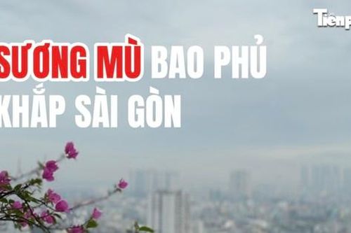 Sương mù bao phủ khắp TPHCM