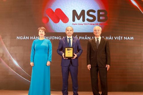 MSB lọt Top 50 công ty kinh doanh hiệu quả nhất Việt Nam năm 2024