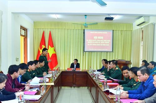 Đảng ủy Quân sự huyện Nam Đàn thực hiện tốt nhiệm vụ quân sự, quốc phòng năm 2025