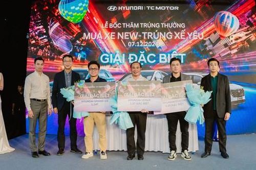 Nhiều khách hàng trúng thưởng ô tô Hyundai