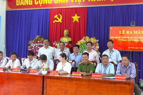 Đa Phước ra mắt mô hình 'Chính quyền thân thiện, vì Nhân dân phục vụ'