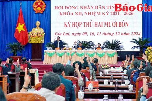 Kỳ họp thứ 24 HĐND tỉnh Gia Lai khóa XII: Thông qua các nghị quyết quan trọng phát triển kinh tế-xã hội