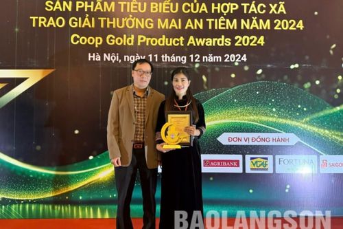 Lạng Sơn có 1 sản phẩm của hợp tác xã được nhận giải thưởng Mai An Tiêm lần thứ nhất