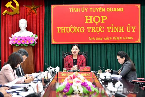 Thường trực Tỉnh ủy cho ý kiến vào các kế hoạch phân bổ vốn đầu tư công