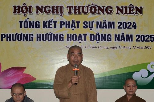 Quảng Trị: Ban Trị sự GHPGVN H.Triệu Phong tổ chức Hội nghị tổng kết Phật sự năm 2024