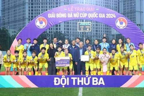 CLB TP Hồ Chí Minh giành hạng Ba giải Nữ Cúp Quốc gia 2024