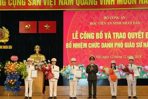 Học viện ANND trao quyết định bổ nhiệm chức danh Phó giáo sư năm 2024