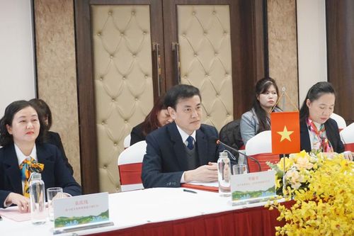 Hội đàm giữa Sở Văn hóa, Thể thao và Du lịch với Cục Văn hóa, Truyền thông, Thể thao và Du lịch thành phố Bách Sắc (Trung Quốc)