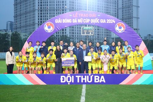 Xác định đội xếp hạng Ba giải Cúp Quốc gia nữ 2024