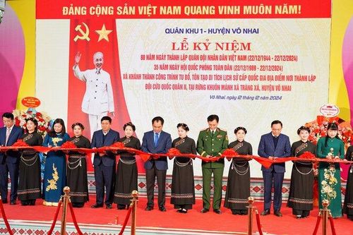 Khánh thành Công trình tôn tạo di tích lịch sử nơi thành lập Đội Cứu quốc quân II