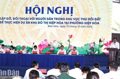 Đồng Nai: Đối thoại với người dân trong vùng dự án khu đô thị hơn 72 nghìn tỷ đồng