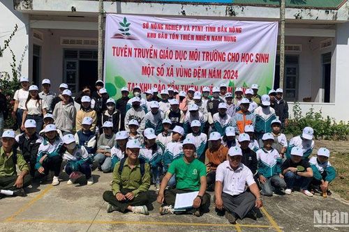Tăng cường giáo dục môi trường cho học sinh các xã vùng đệm Khu Bảo tồn thiên nhiên Nam Nung