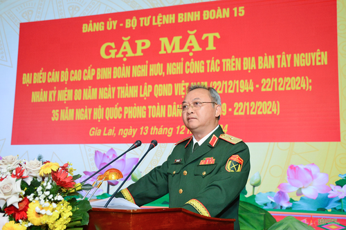 Binh đoàn 15 gặp mặt cán bộ cao cấp nhân kỷ niệm 80 năm Ngày thành lập Quân đội nhân dân Việt Nam