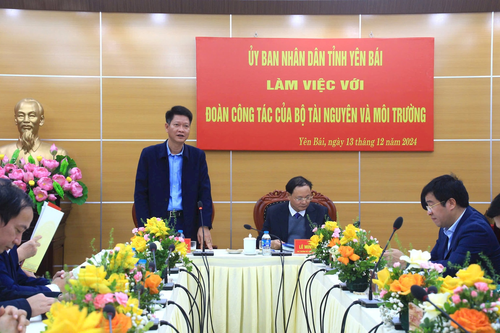Bộ Tài nguyên và Môi trường làm việc với tỉnh Yên Bái về triển khai Luật Đất đai 2024
