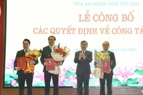 Tòa án nhân dân tối cao có tân Thẩm phán và Phó Chánh án