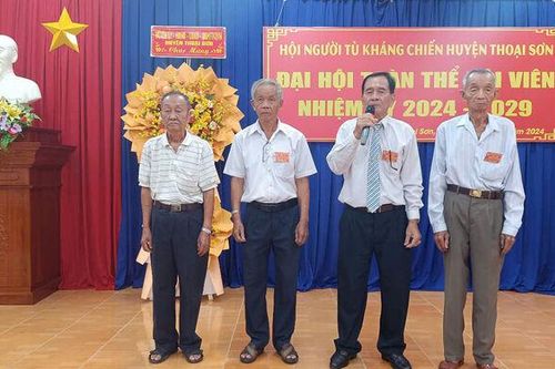 Đại hội Hội Người tù kháng chiến huyện Thoại Sơn lần thứ IV, nhiệm kỳ 2024 - 2029