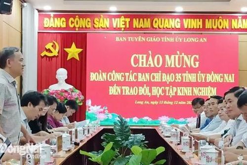 Đồng Nai và Long An trao đổi kinh nghiệm trong thực hiện Nghị quyết 35