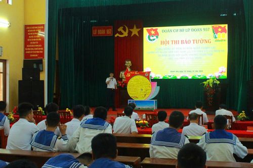 Lữ đoàn 957, Vùng 4 Hải quân: Hội thi báo tường kỷ niệm 80 năm Ngày thành lập Quân đội nhân dân Việt Nam