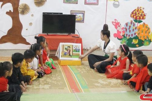 Ghi nhận ở trường mầm non đạt chuẩn quốc gia