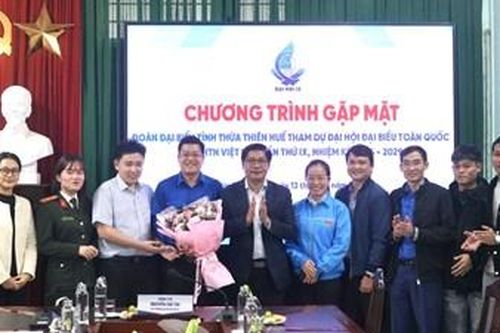 Gặp mặt đoàn đại biểu dự Đại hội toàn quốc Hội Liên hiệp Thanh niên Việt Nam